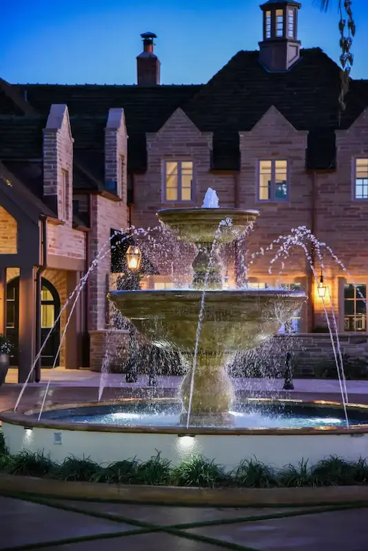 Red Berry Fountain View Photo